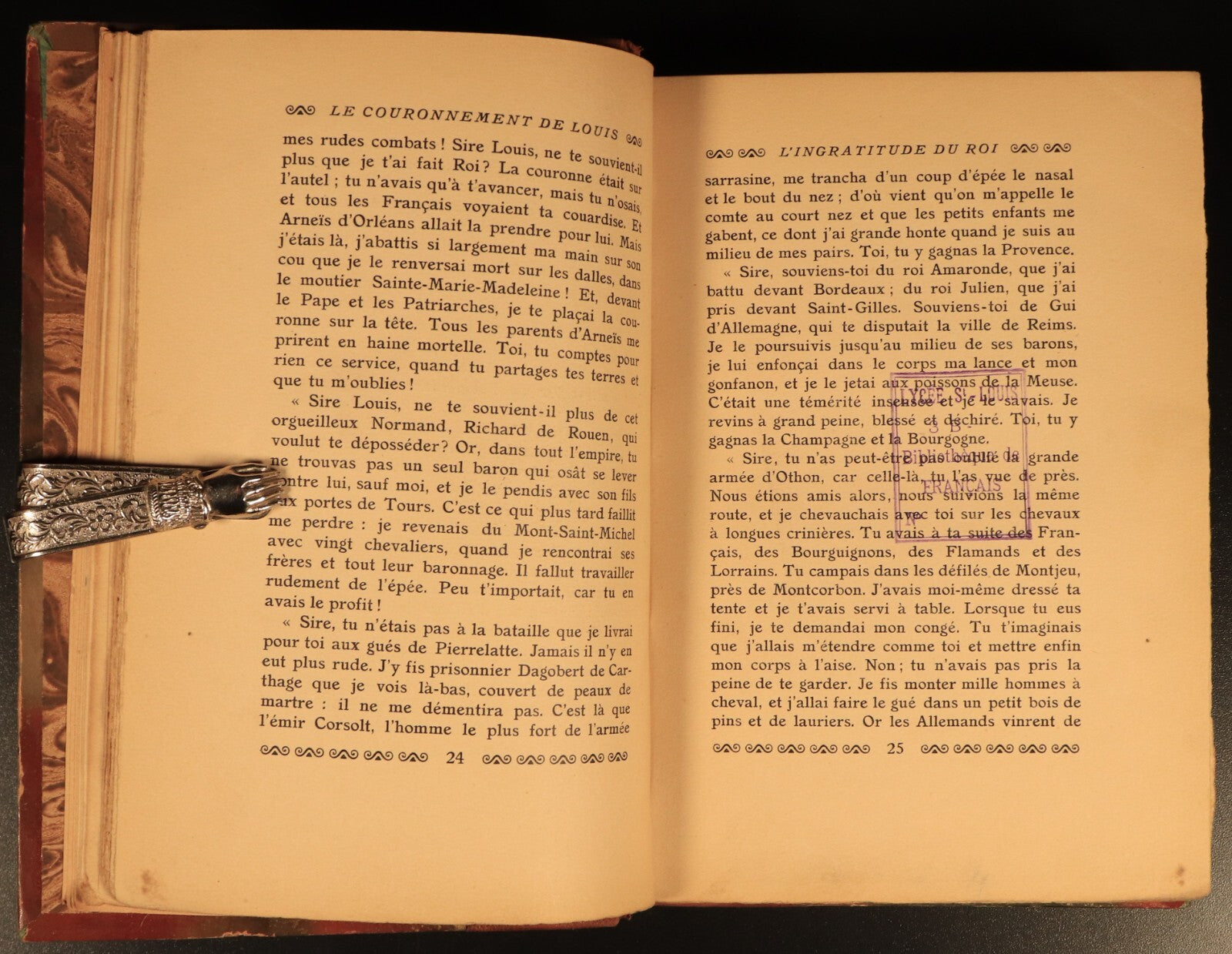 c1920 La légende de Guillaume d'Orange Antique British History Book In Fench