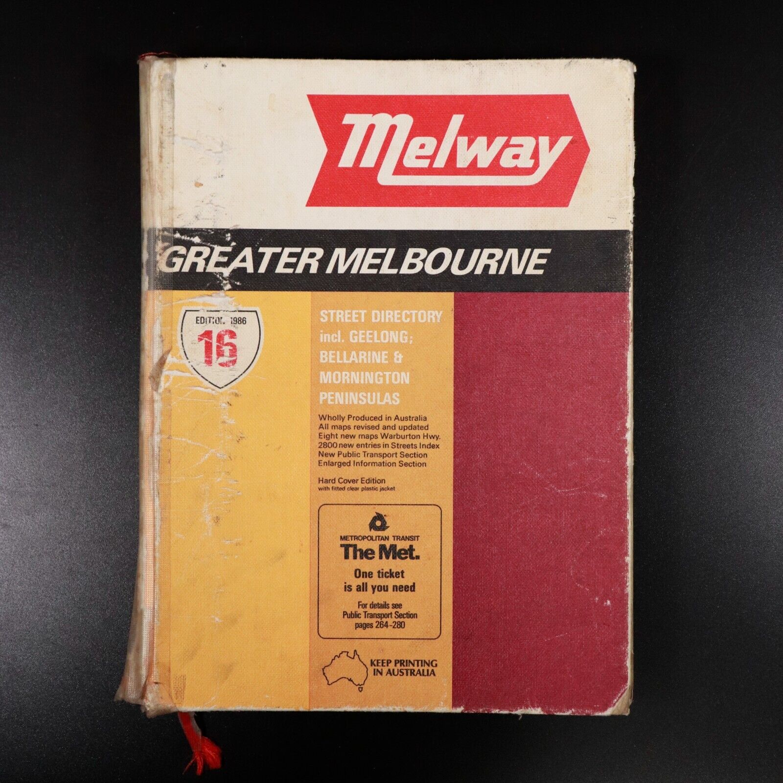 1986 Melway Street Directory Of Greater Melbourne Maps Book Melways Hardcover