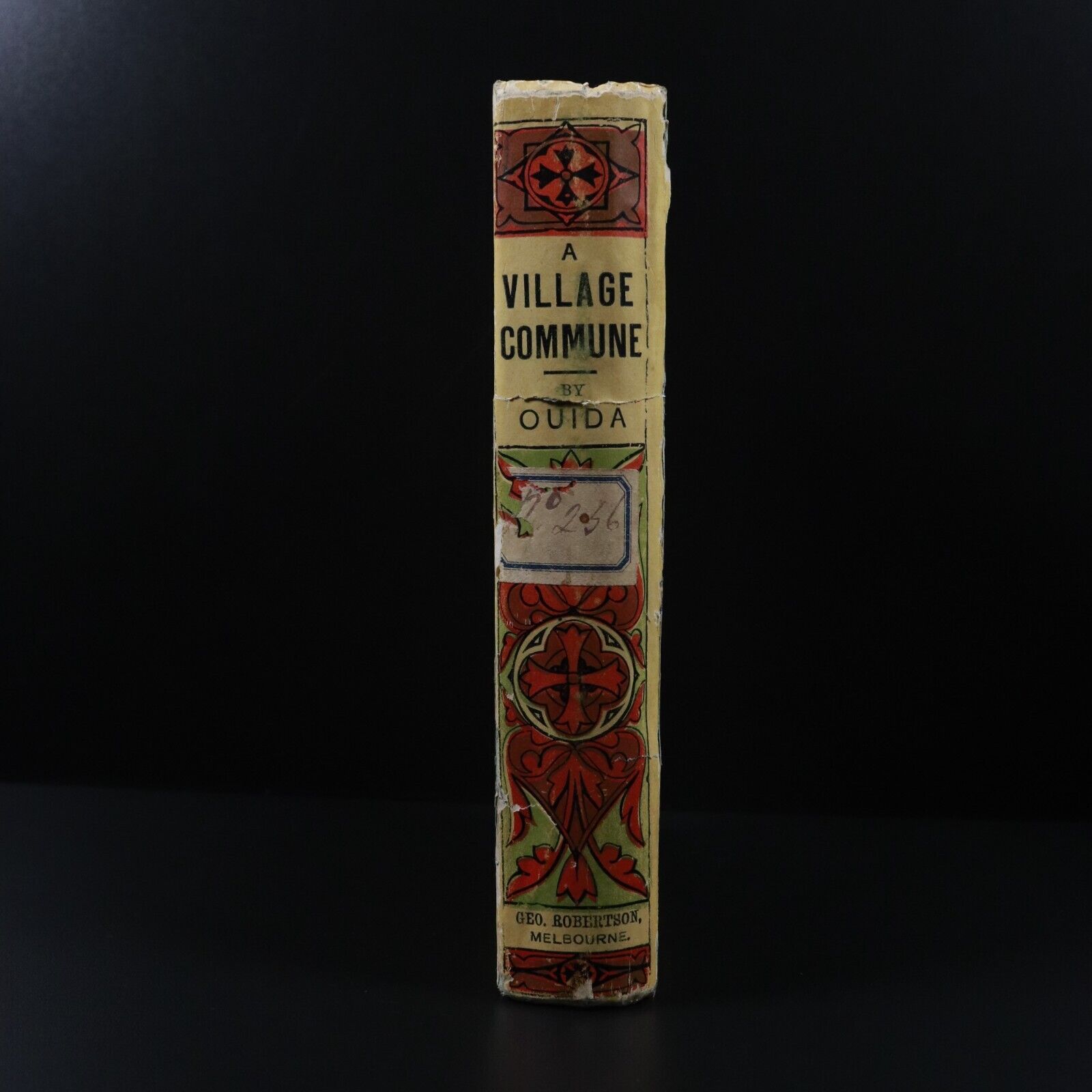 c1910 A Village Commune by Ouida Antique English Female Author Fiction Book