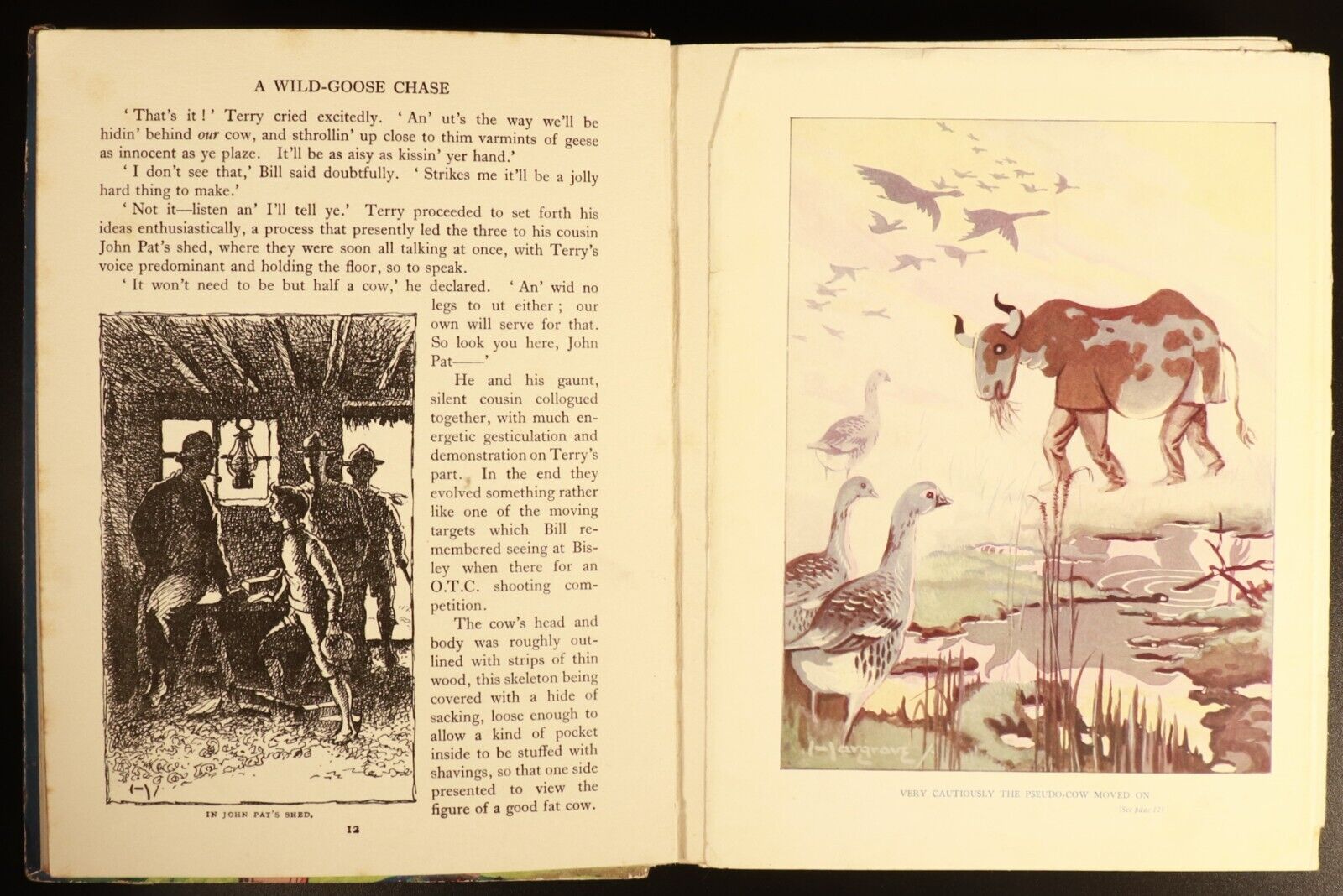 c1934 The Oxford Annual For Scouts Antique Illustrated Childrens Book