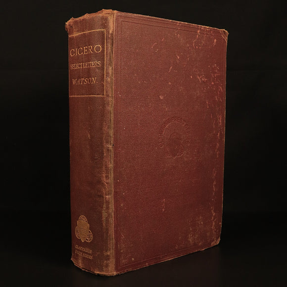 1874 Cicero Select Letters by Albert Watson Antique Roman History Book Clarendon