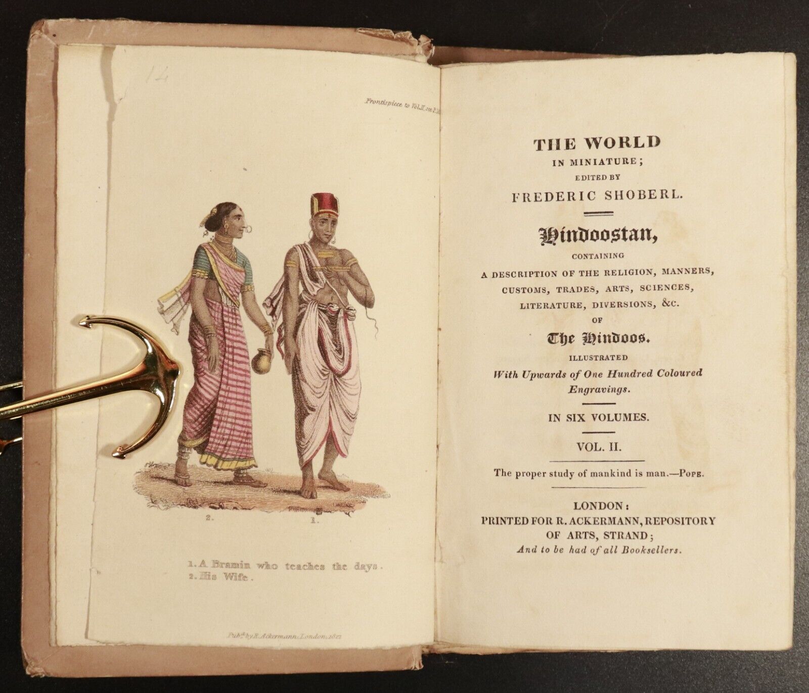 1822 4vol The World In Miniature: Hindoostan by F. Shoberl Antiquarian Books