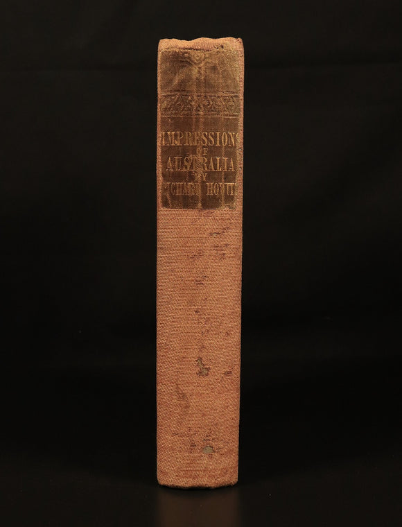1845 Australia: Historical etc. by R. Howitt Antiquarian Australian History Book
