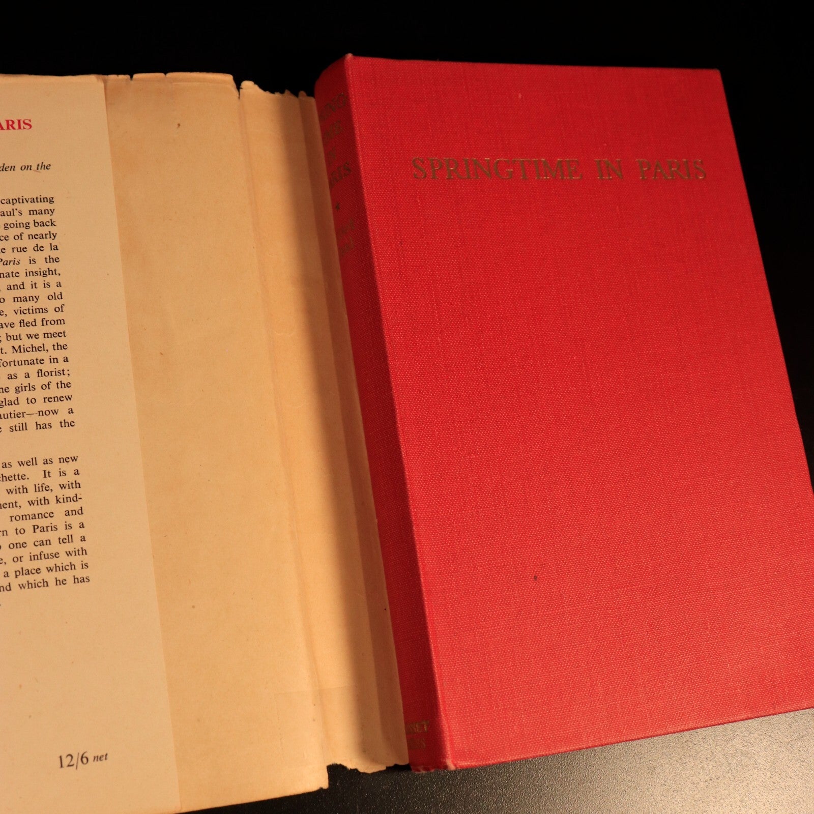 Springtime In Paris by Elliot Paul 1951 Antique French History & Travel Book