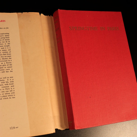 Springtime In Paris by Elliot Paul 1951 Antique French History & Travel Book