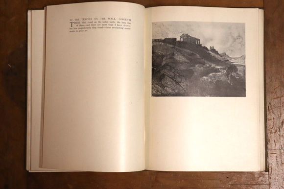 1915 Joseph Pennell's Pictures In The Land Of Temples Greek History Book