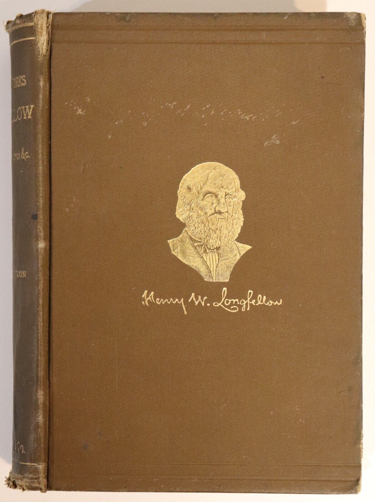 1891 The Poetical Works Of Henry Longfellow Antique American Poetry Book