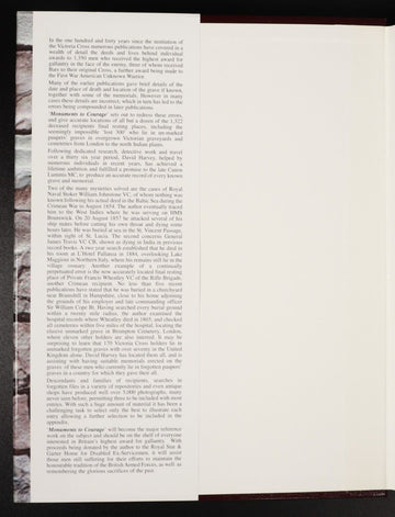 1999 2vol Monuments To Courage by D. Harvey Victoria Cross Military Books Signed - 0