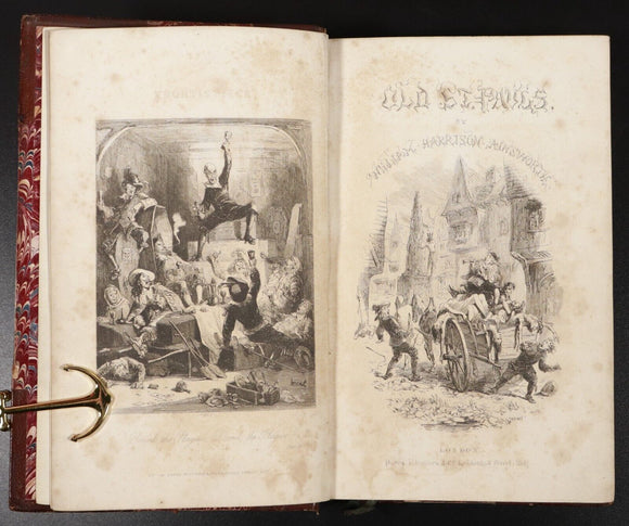 1847 Old Saint Paul's: Plague & Fire by WH Ainsworth Historical Romance Book