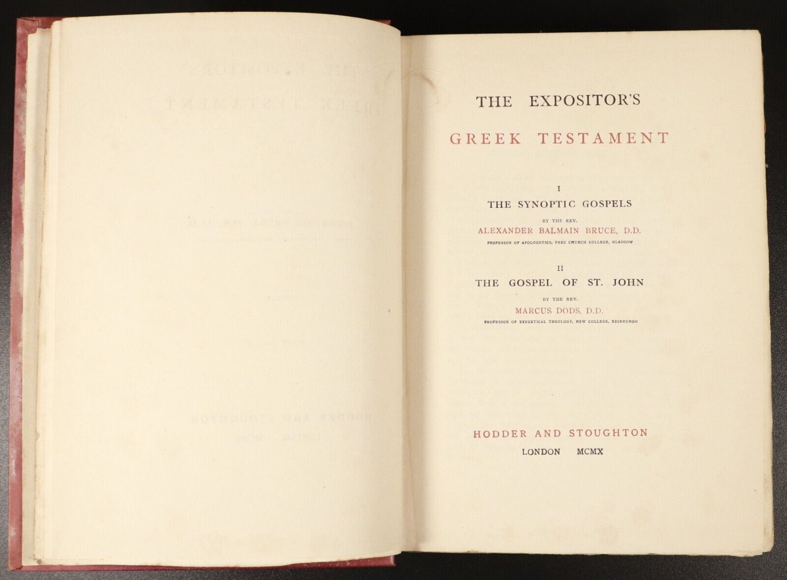 1910 5vol The Expositor's Greek Testament Antique Theology Book Set W.R. Nicoll