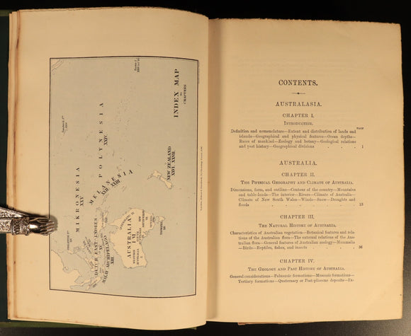 1880 Stanford's Geography & Travel: Australasia Antiquarian History Book Maps