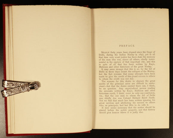 1897 Richard Baird Smith Delhi Heroes 1857 Antique Book 1st Ed PROVENANCE Map