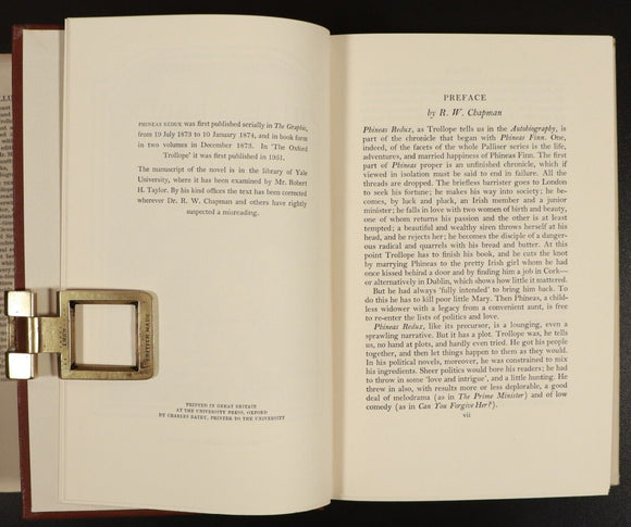 1951 2vol Phineas Redux by Anthony Trollope British Fiction Novel Book Set