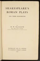 1910 Shakespeare's Roman Plays & Their Background by M. MacCallum Antique Book-2