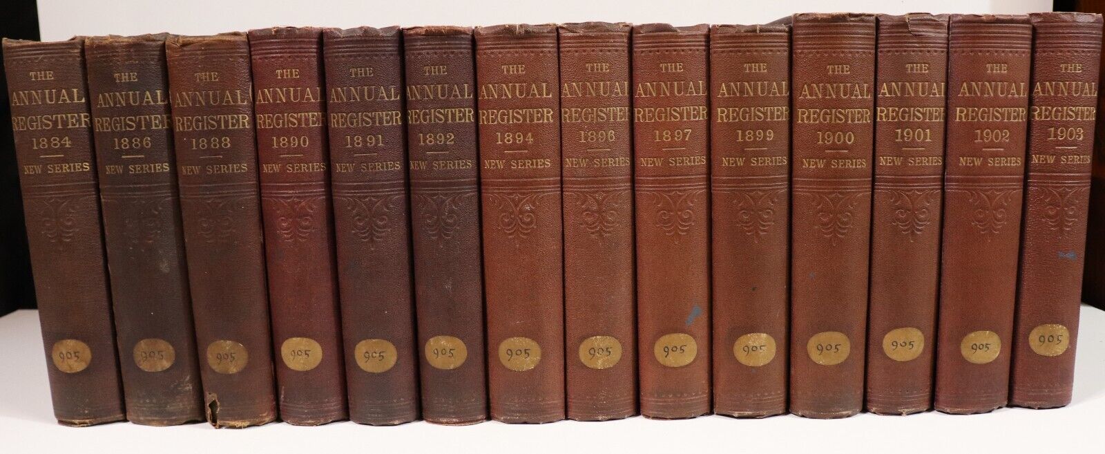 1884-1935 31vol The Annual Register Antiquarian World History Reference Books