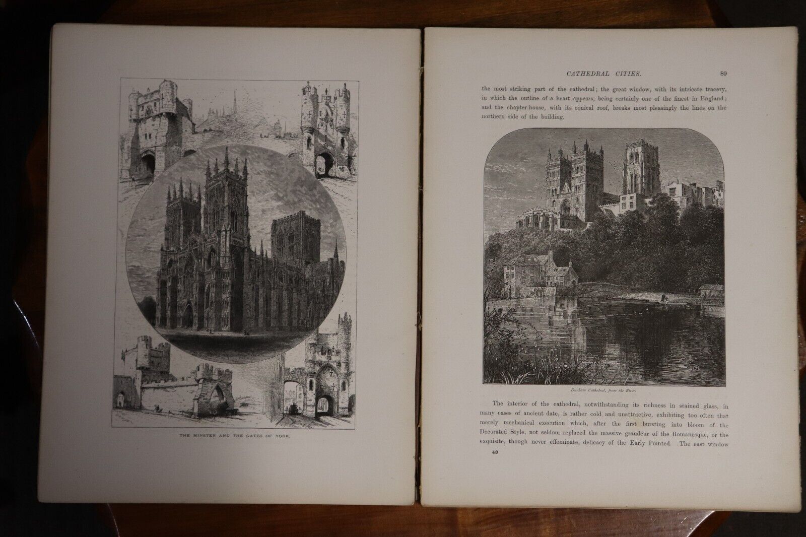 c1875 Picturesque Europe - Division 6 Rare Antiquarian Engravings Plates Book