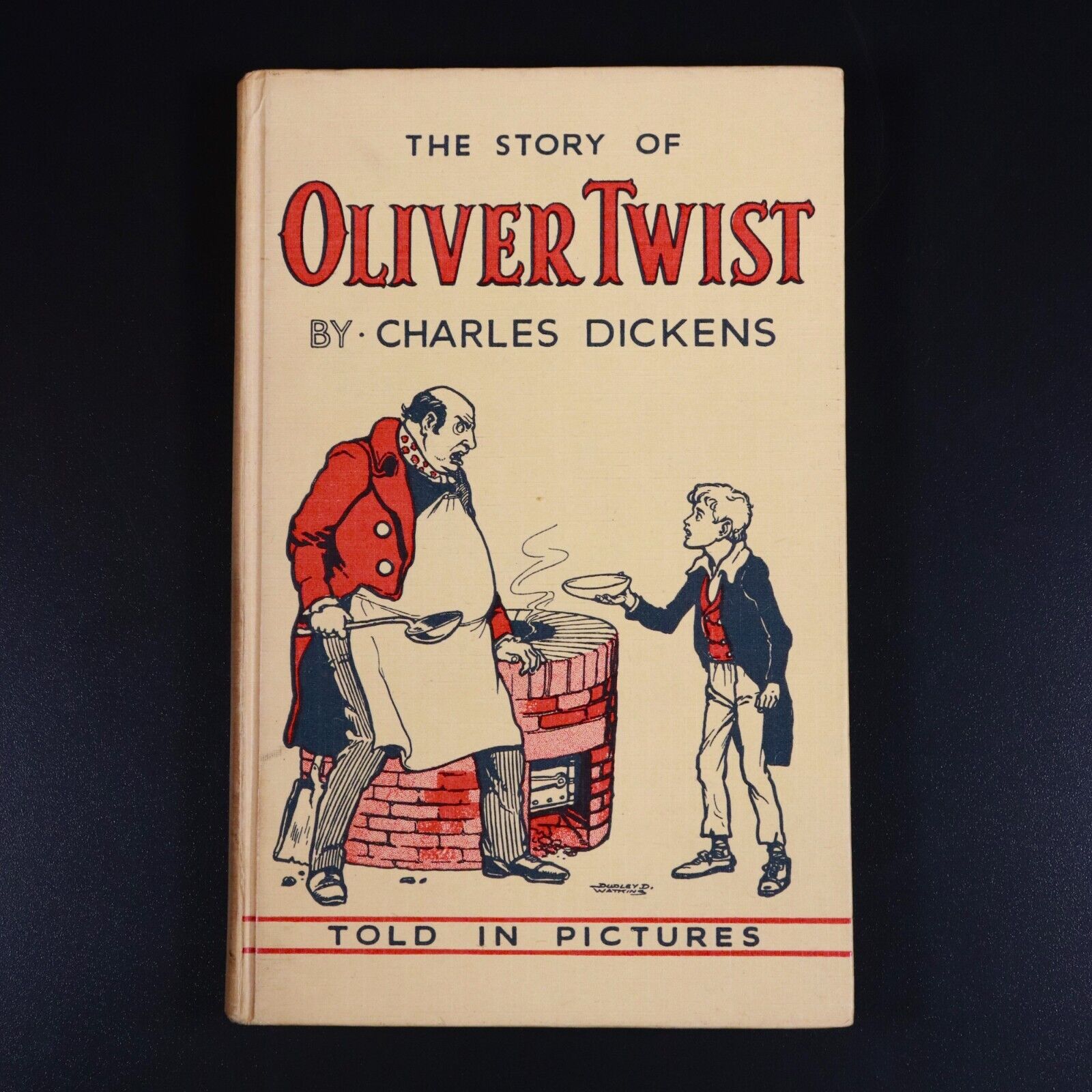 c1960 Story Of Oliver Twist Told In Pictures by C Dickens Vintage Childrens Book - 0