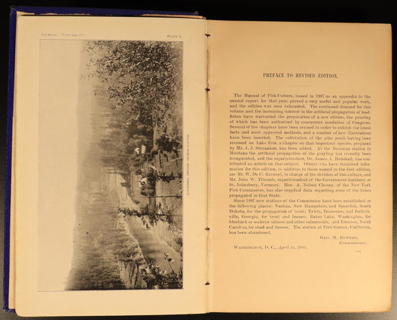 1900 A Manual Of Fish Culture by US Fish & Fisheries American History Book Maps
