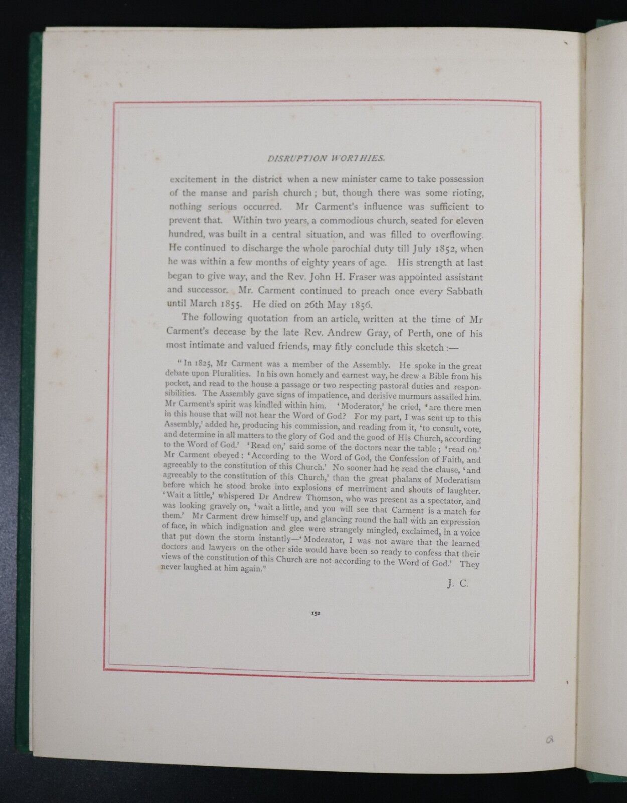 c1893 2vol Disruption Worthies Memorial Of 1843 Antique Scottish History Books