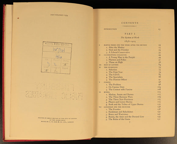 The Guardians Men Who Ruled India 1954 British India Antique History Book