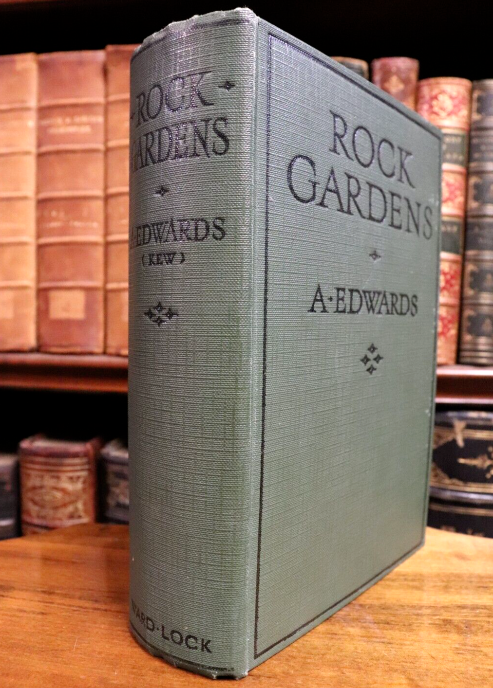 1937 Rock Gardens by A. Edwards Antique British Gardening Reference Book