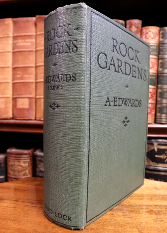 1937 Rock Gardens by A. Edwards Antique British Gardening Reference Book