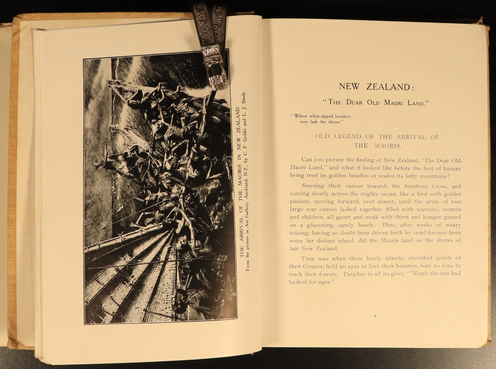 1924 New Zealand Dear Old Maori Land F.B Lysnar Antique New Zealand History Book