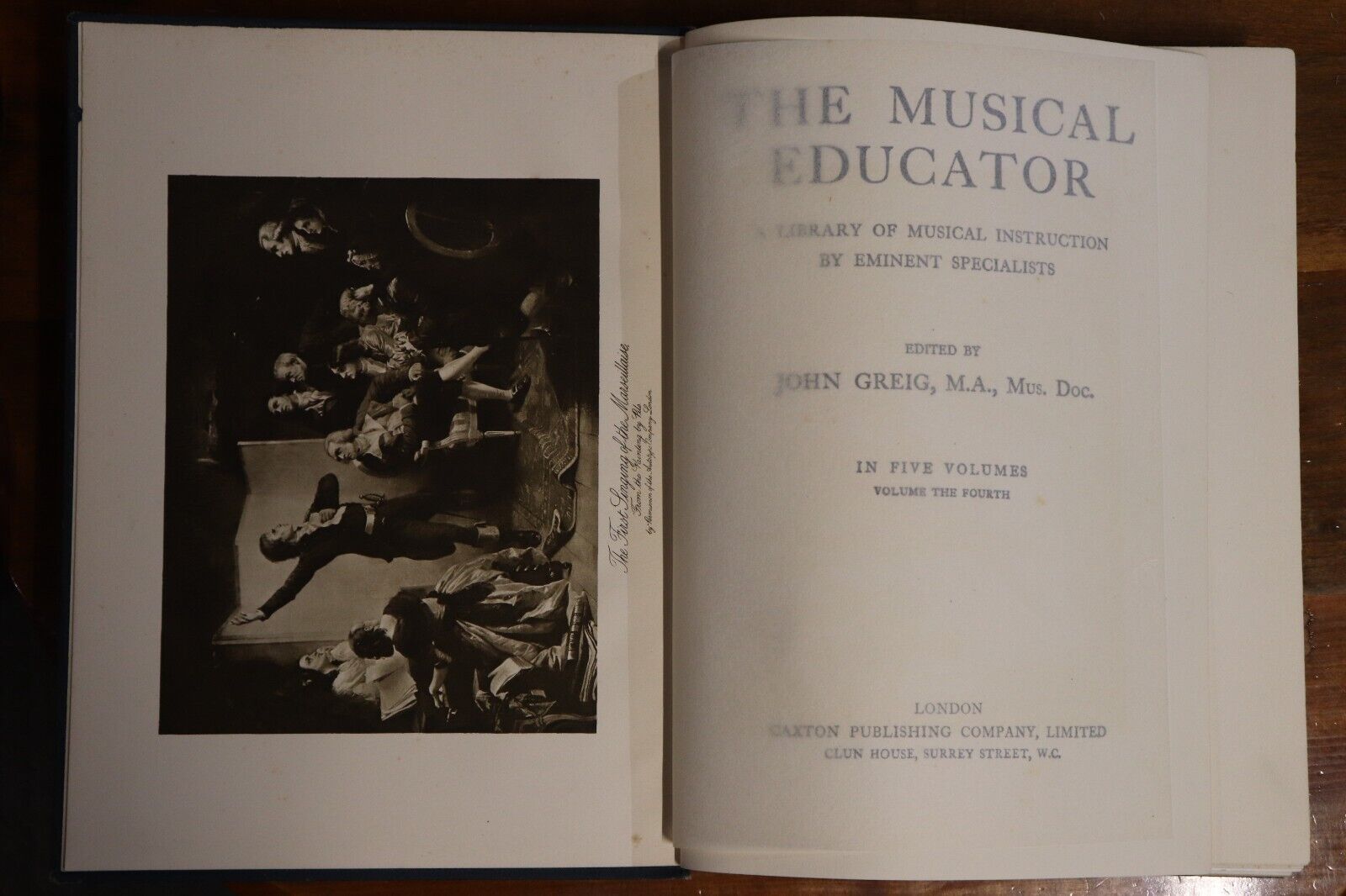 c1910 5vol The Musical Educator by John Greig Antique Music Reference Book Set