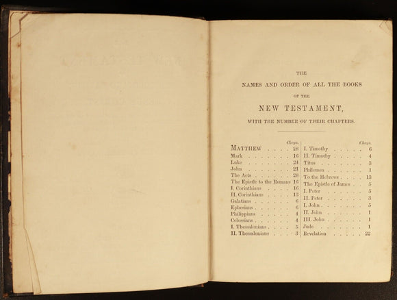 1871 The New Testament Of Our Lord Jesus Christ In Paragraphs Antiquarian Bible