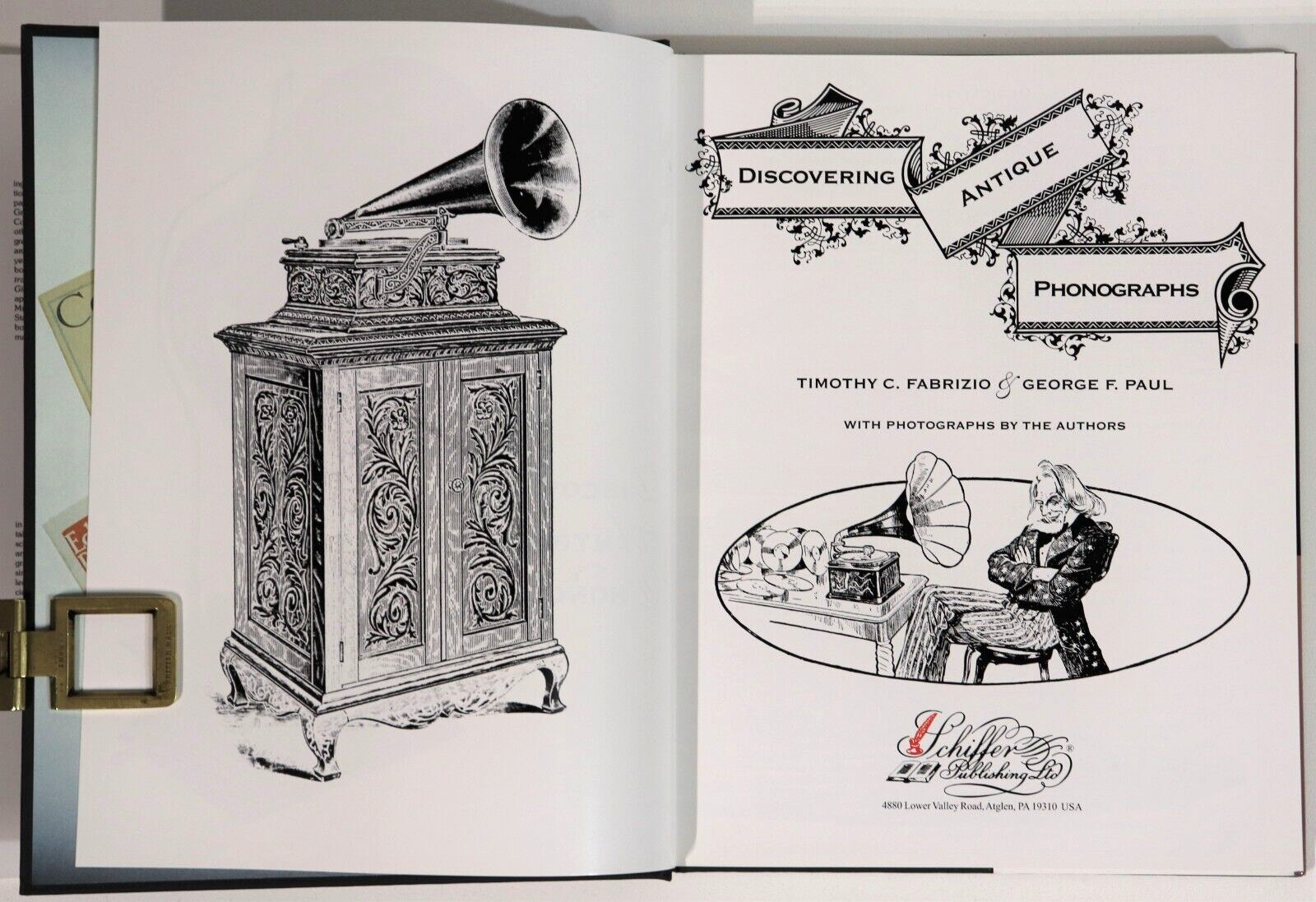 2000 Discovering Antique Phonographs Music Record Player History Reference Book - 0