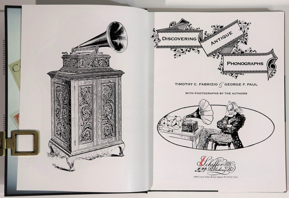 2000 Discovering Antique Phonographs Music Record Player History Reference Book