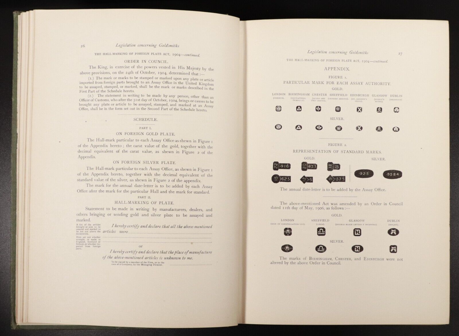 1921 English Goldsmiths And Their Marks by C.J. Jackson Antique Reference Book