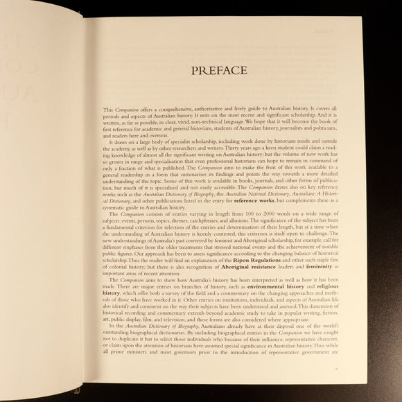 The Oxford Companion To Australian History by Graeme Davison Reference Book