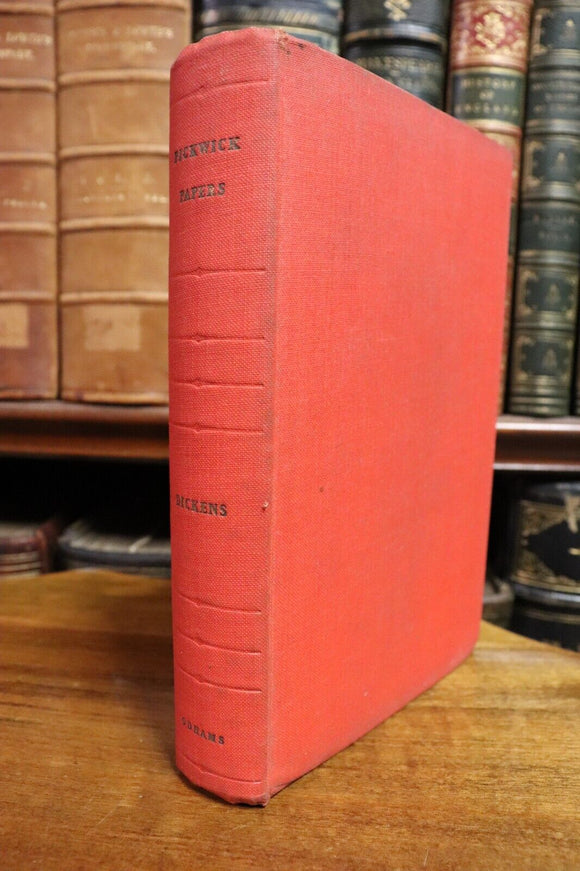 c1930 The Pickwick Club by Charles Dickens Antique Classic Literature Book