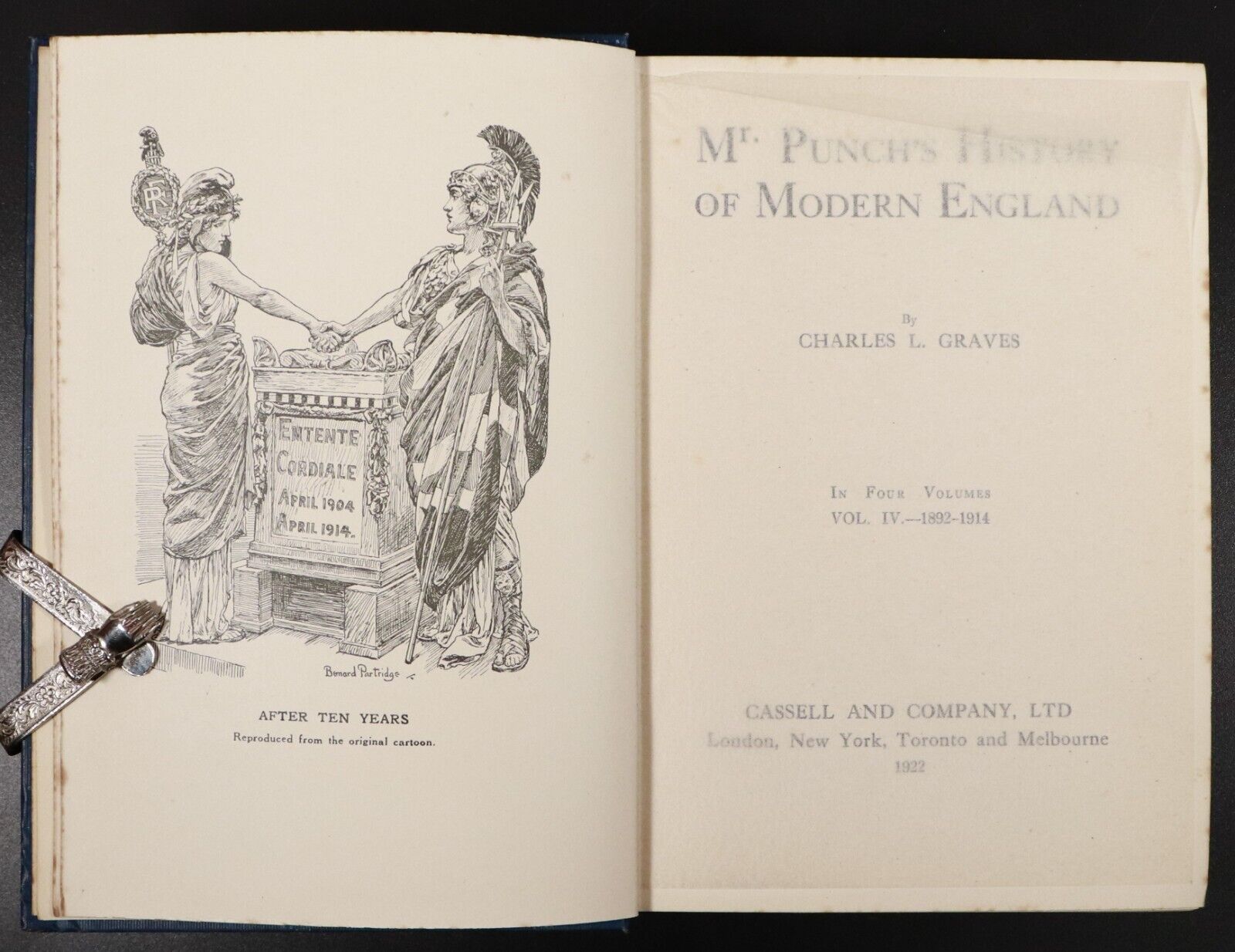 1921 4vol Mr Punch's History Of Modern England Antique British History Book Set