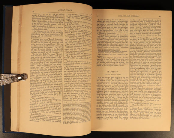 1890 Charles Kingsley Alton Locke Hereward The Wake etc Antique Fiction Books