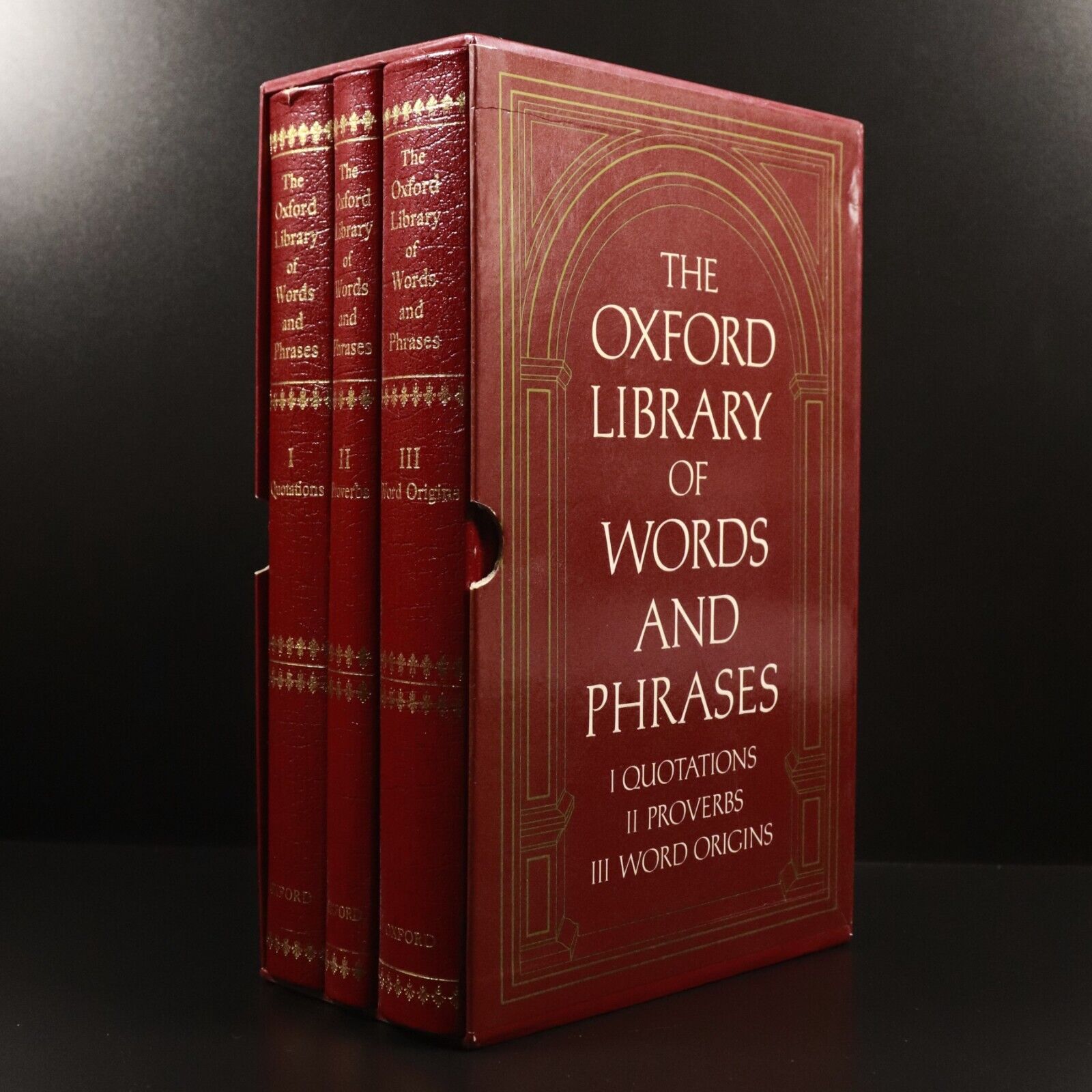 1990 3vol The Oxford Library Of Words & Phrases English Language Reference Books