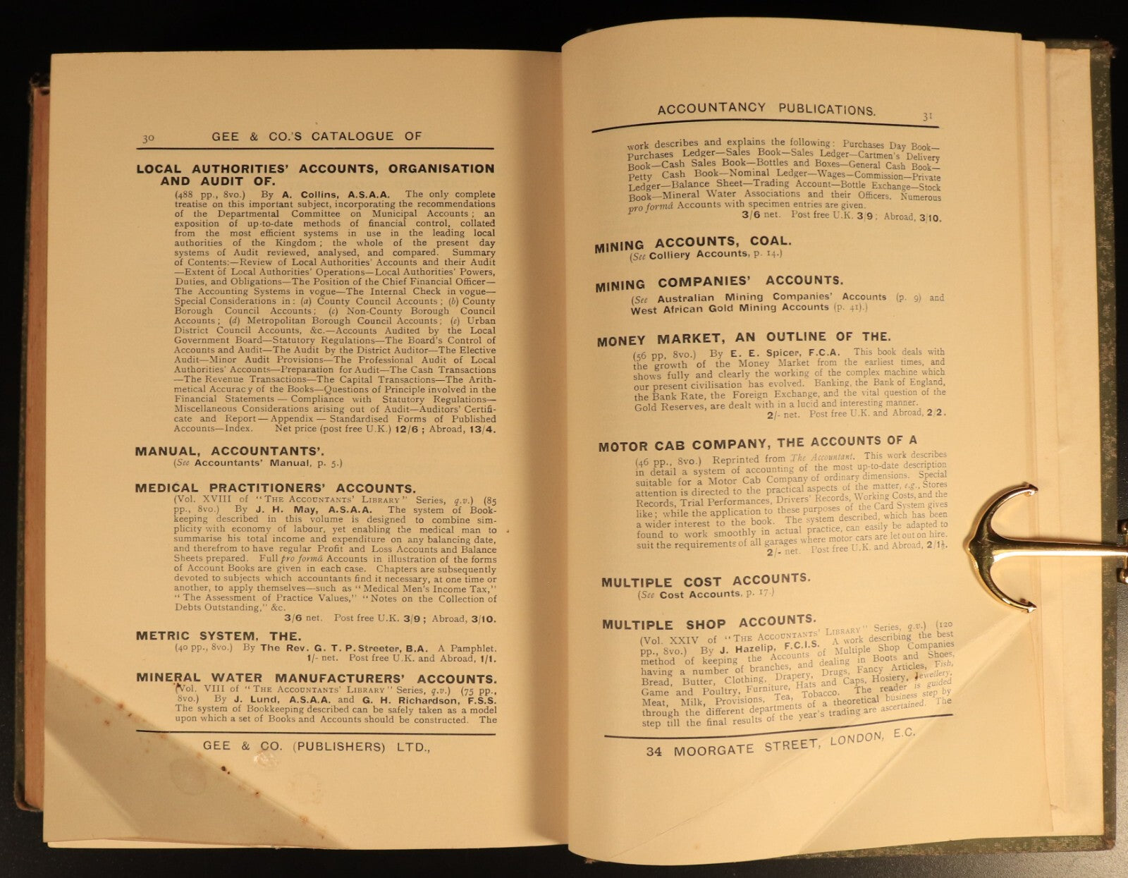 1912 Auditing Manual For Auditors by LR Dicksee Antique Financial Reference Book
