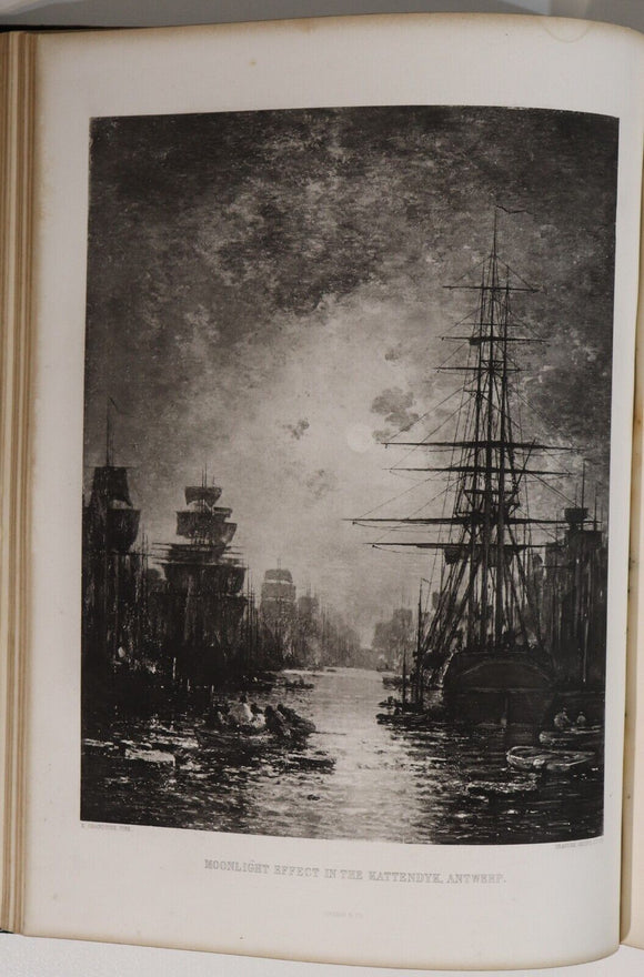 c1885 Gallery Of Contemporary Art by A Silvestre Antique Art Engravings Book