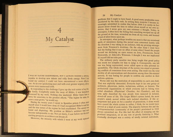 Inside The Third Reich by Albert Speer 1970 German Military History Book WW2