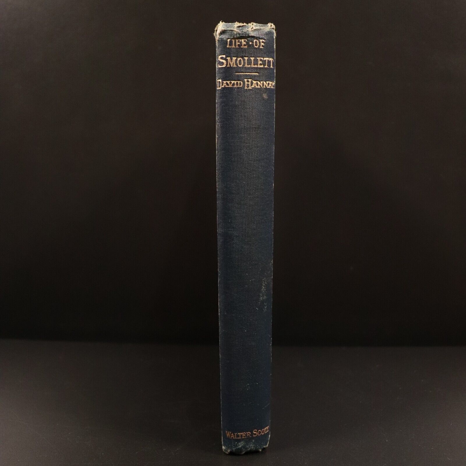 1887 Life Of Tobias George Smollett David Hannay Antique Scottish History Book