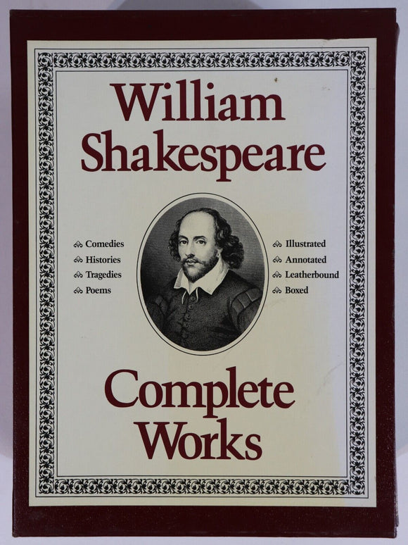 1987 3vol The Complete Works of Shakespeare Classic Literature Book Set