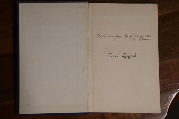 1937 "Cooee" England: A Travel Diary by A Howarth Australian Travel History Book