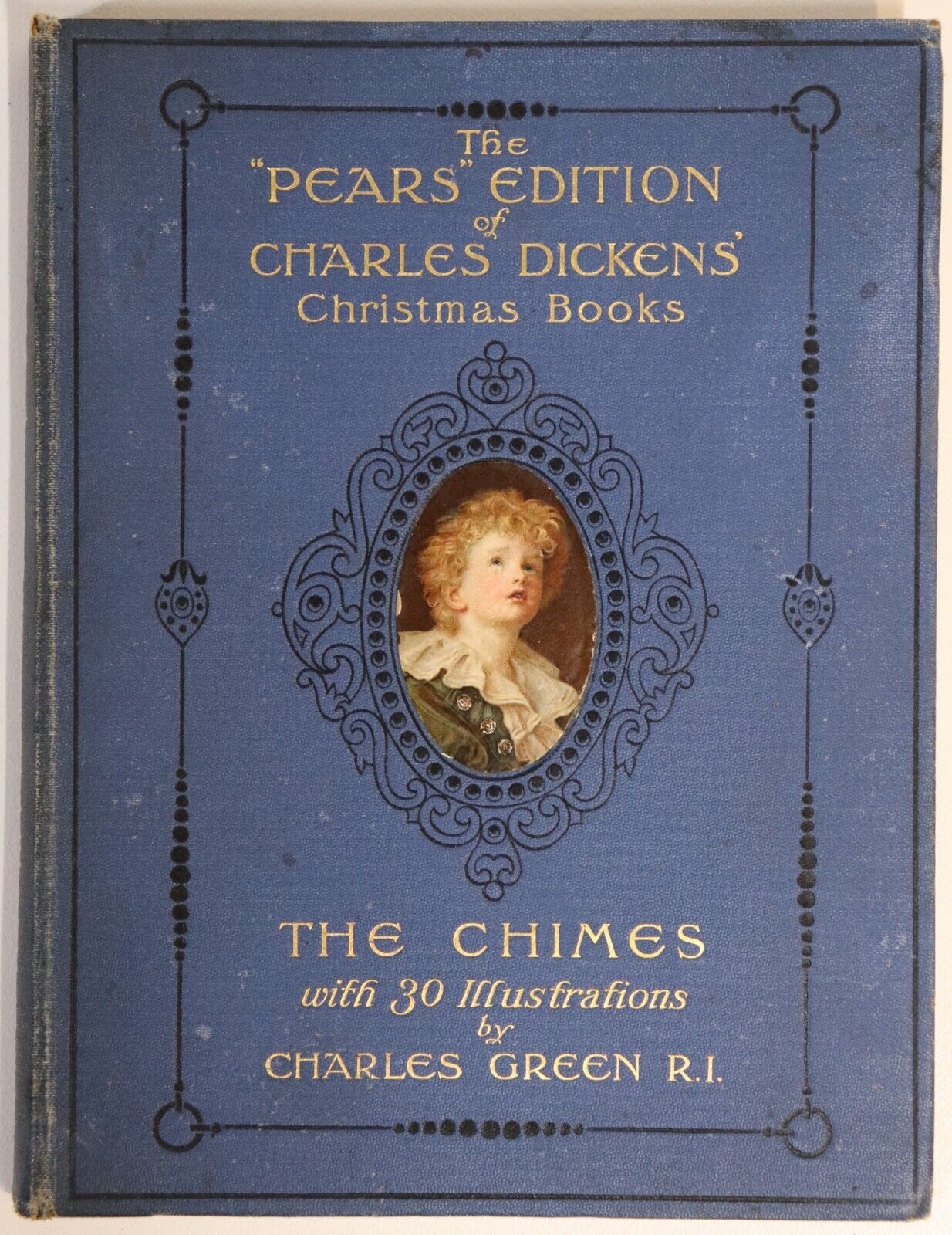 c1912 The Chimes by Charles Dickens Antique British Fiction Literature Book