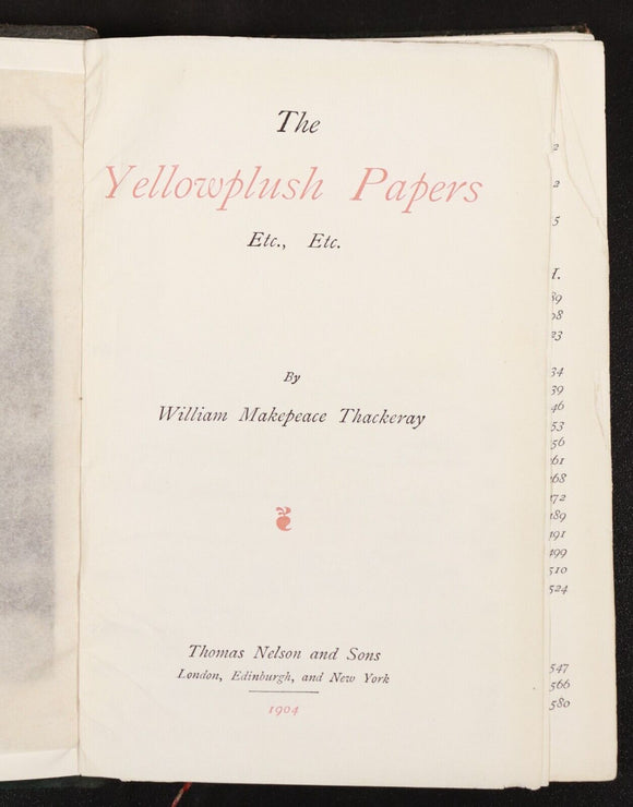 1904 3vol The Works of W.M. Thackeray Antique Fiction Books New Century Library