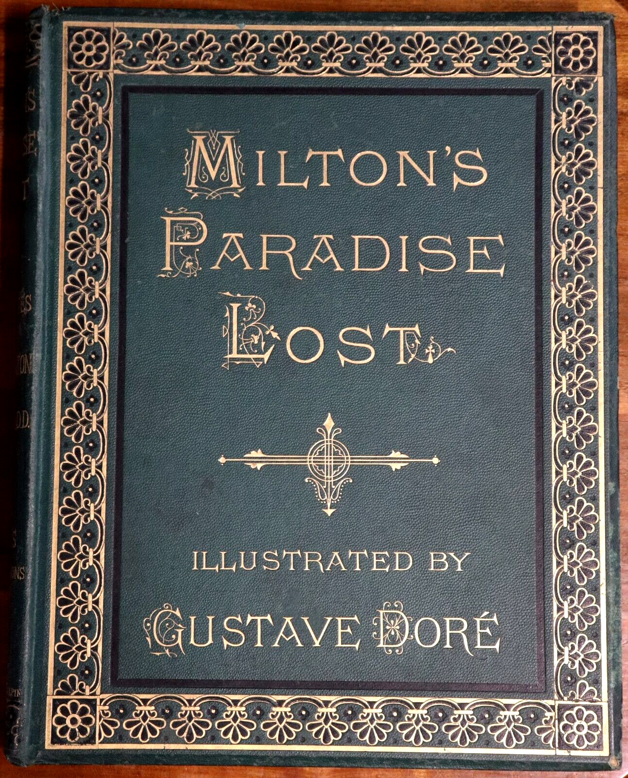 c1880 Milton's Paradise Lost: Gustave Dore Antiquarian Book Engravings