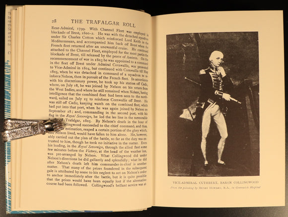 The Trafalgar Roll by RH Mackenzie Military & Maritime Reference Book Facsimile