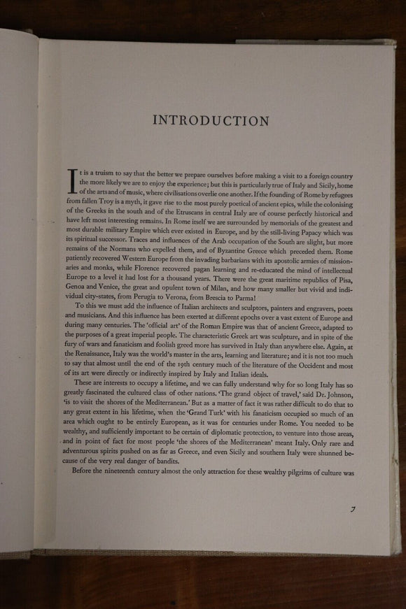 c1961 Italy: A Book Of Photographs Vintage Italian Photographic History Book