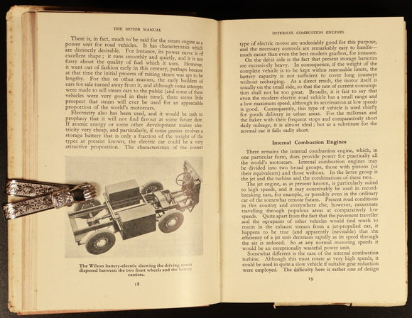 1948 The Motor Manual 33rd Edition Antique Automotive Book Temple Press