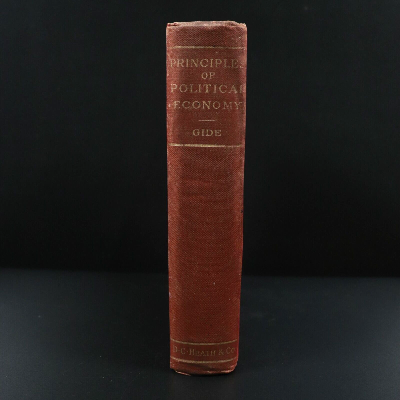 1903 Principles Of Political Economy by Charles Gide Antique Economics Book